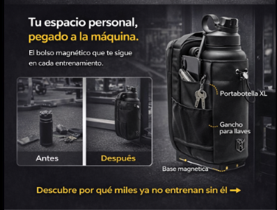 Bolso Magnético para Gym | Sistema Modular Patentado