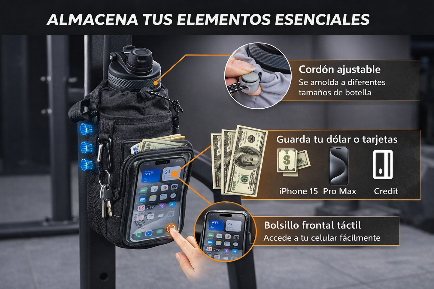 Bolso Magnético para Gym | Sistema Modular Patentado